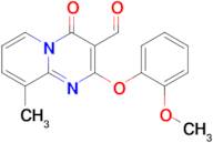 2-(2-Methoxyphenoxy)-9-methyl-4-oxo-4H-pyrido[1,2-a]pyrimidine-3-carbaldehyde