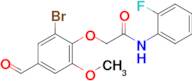 2-(2-Bromo-4-formyl-6-methoxyphenoxy)-N-(2-fluorophenyl)acetamide