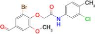 2-(2-Bromo-4-formyl-6-methoxyphenoxy)-N-(3-chloro-4-methylphenyl)acetamide