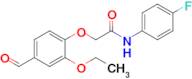 2-(2-Ethoxy-4-formylphenoxy)-N-(4-fluorophenyl)acetamide