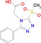 2-(3-(Methylsulfonyl)-5-phenyl-4H-1,2,4-triazol-4-yl)acetic acid