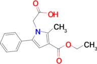 2-(3-(Ethoxycarbonyl)-2-methyl-5-phenyl-1H-pyrrol-1-yl)acetic acid