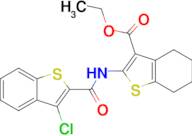 Ethyl 2-(3-chlorobenzo[b]thiophene-2-carboxamido)-4,5,6,7-tetrahydrobenzo[b]thiophene-3-carboxylate