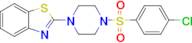 2-(4-((4-Chlorophenyl)sulfonyl)piperazin-1-yl)benzo[d]thiazole