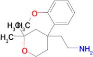 2-(4-(2-Methoxyphenyl)-2,2-dimethyltetrahydro-2H-pyran-4-yl)ethan-1-amine