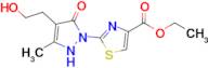 Ethyl 2-(4-(2-hydroxyethyl)-3-methyl-5-oxo-2,5-dihydro-1H-pyrazol-1-yl)thiazole-4-carboxylate