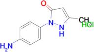 2-(4-aminophenyl)-5-methyl-2,3-dihydro-1H-pyrazol-3-one hydrochloride