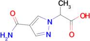 2-(4-Carbamoyl-1H-pyrazol-1-yl)propanoic acid