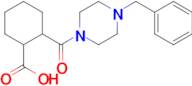 2-(4-Benzylpiperazine-1-carbonyl)cyclohexane-1-carboxylic acid