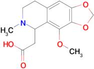 2-(4-Methoxy-6-methyl-5,6,7,8-tetrahydro-[1,3]dioxolo[4,5-g]isoquinolin-5-yl)acetic acid