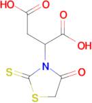 2-(4-Oxo-2-thioxo-3-thiazolidinyl)butanedioic acid