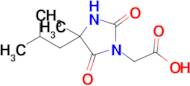 2-(4-Isobutyl-4-methyl-2,5-dioxoimidazolidin-1-yl)acetic acid