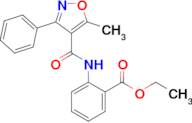 Ethyl 2-(5-methyl-3-phenylisoxazole-4-carboxamido)benzoate