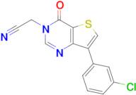 2-(7-(3-Chlorophenyl)-4-oxothieno[3,2-d]pyrimidin-3(4H)-yl)acetonitrile