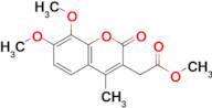 Methyl 2-(7,8-dimethoxy-4-methyl-2-oxo-2H-chromen-3-yl)acetate