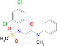 2-(N-(2,4-dichlorophenyl)methylsulfonamido)-N-methyl-N-phenylacetamide