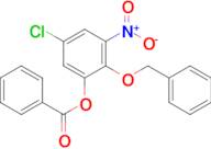 2-(Benzyloxy)-5-chloro-3-nitrophenyl benzoate