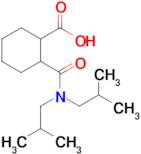 2-(Diisobutylcarbamoyl)cyclohexane-1-carboxylic acid