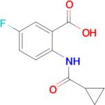 2-(Cyclopropanecarboxamido)-5-fluorobenzoic acid