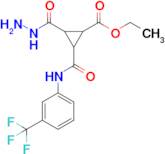 Ethyl 2-(hydrazinecarbonyl)-3-((3-(trifluoromethyl)phenyl)carbamoyl)cyclopropane-1-carboxylate