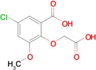 2-(Carboxymethoxy)-5-chloro-3-methoxybenzoic acid