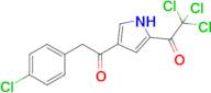 2,2,2-Trichloro-1-(4-(2-(4-chlorophenyl)acetyl)-1H-pyrrol-2-yl)ethan-1-one