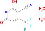 2-hydroxy-6-oxo-4-(trifluoromethyl)-1,6-dihydropyridine-3-carbonitrile dihydrate