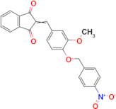 2-[[3-Methoxy-4-[(4-nitrophenyl)methoxy]phenyl]methylene]-1H-indene-1,3(2H)-dione