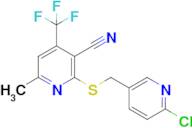 2-{[(6-chloropyridin-3-yl)methyl]sulfanyl}-6-methyl-4-(trifluoromethyl)pyridine-3-carbonitrile