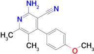 2-Amino-4-(4-methoxyphenyl)-5,6-dimethylnicotinonitrile