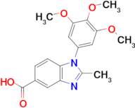 2-Methyl-1-(3,4,5-trimethoxyphenyl)-1H-benzo[d]imidazole-5-carboxylic acid