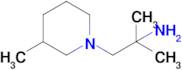 2-Methyl-1-(3-methylpiperidin-1-yl)propan-2-amine