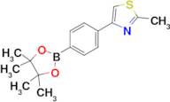 2-Methyl-4-(4-(4,4,5,5-tetramethyl-1,3,2-dioxaborolan-2-yl)phenyl)thiazole