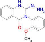 2-hydrazinylidene-3-(2-methoxyphenyl)-1,2,3,4-tetrahydroquinazolin-4-one