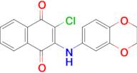 2-Chloro-3-((2,3-dihydrobenzo[b][1,4]dioxin-6-yl)amino)naphthalene-1,4-dione