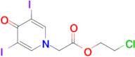 2-Chloroethyl 3,5-diiodo-4-oxo-1(4H)-pyridineacetate