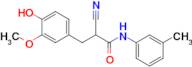 2-Cyano-3-(4-hydroxy-3-methoxyphenyl)-N-(m-tolyl)propanamide