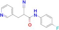 2-Cyano-N-(4-fluorophenyl)-3-(pyridin-3-yl)propanamide