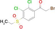 2-Bromo-1-(2,3-dichloro-4-(ethylsulfonyl)phenyl)ethan-1-one