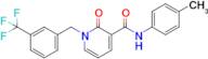 2-Oxo-N-(p-tolyl)-1-(3-(trifluoromethyl)benzyl)-1,2-dihydropyridine-3-carboxamide