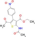 Ethyl 2-acetamido-5-acetyl-4-(4-nitrophenyl)thiophene-3-carboxylate