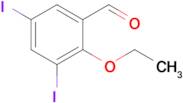 2-Ethoxy-3,5-diiodobenzaldehyde