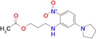 3-((2-Nitro-5-(pyrrolidin-1-yl)phenyl)amino)propyl acetate