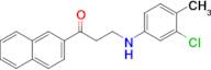 3-((3-Chloro-4-methylphenyl)amino)-1-(naphthalen-2-yl)propan-1-one