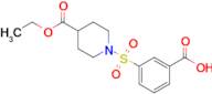 3-((4-(Ethoxycarbonyl)piperidin-1-yl)sulfonyl)benzoic acid