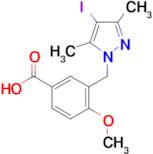 3-((4-Iodo-3,5-dimethyl-1H-pyrazol-1-yl)methyl)-4-methoxybenzoic acid