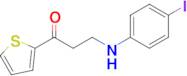 3-((4-Iodophenyl)amino)-1-(thiophen-2-yl)propan-1-one