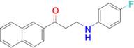 3-((4-Fluorophenyl)amino)-1-(naphthalen-2-yl)propan-1-one