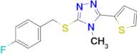 3-((4-Fluorobenzyl)thio)-4-methyl-5-(thiophen-2-yl)-4H-1,2,4-triazole