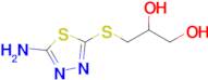 3-((5-Amino-1,3,4-thiadiazol-2-yl)thio)propane-1,2-diol